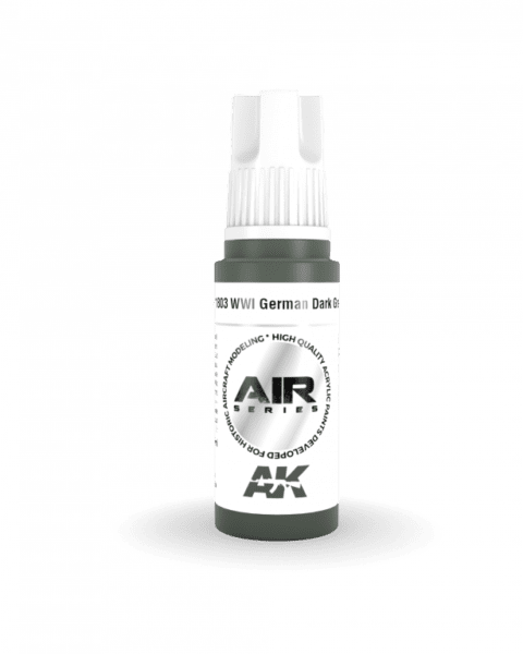 AK11803 3RD. AIR  WWI GERMAN DARK GREEN 17ml colore acrilico per modellismo