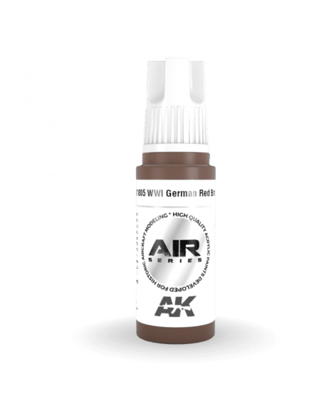 AK11805 3RD. AIR  WWI GERMAN RED BROWN 17ml colore acrilico per modellismo