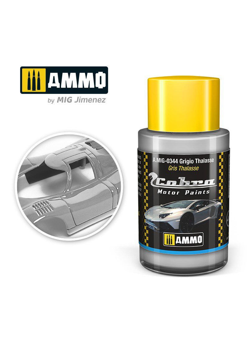 AMIG0344 Grigio Thalasse - Cobra Motor paint Ammo of Mig 30ml atossico
