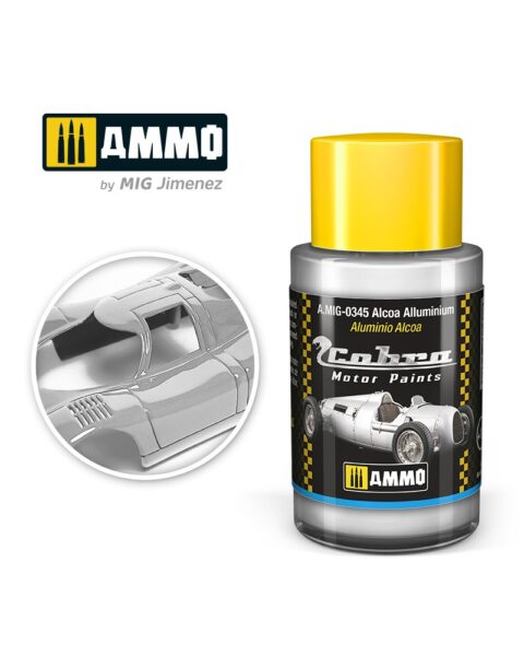 AMIG0345 Alcoa Alluminium - Cobra Motor paint Ammo of Mig 30ml atossico
