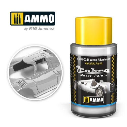 AMIG0345 Alcoa Alluminium – Cobra Motor paint Ammo of Mig 30ml atossico
