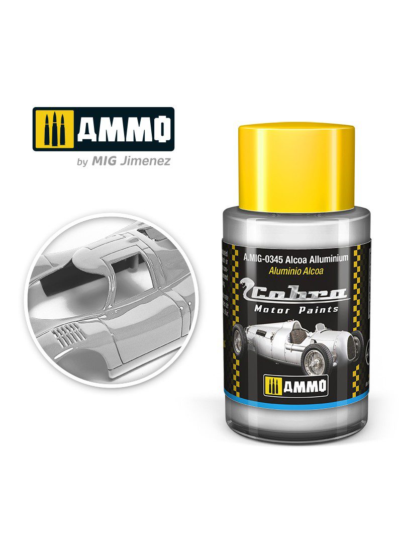 AMIG0345 Alcoa Alluminium - Cobra Motor paint Ammo of Mig 30ml atossico