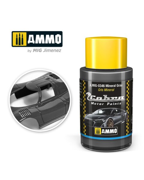 AMIG0346 Mineral Grau - Cobra Motor paint Ammo of Mig 30ml atossico