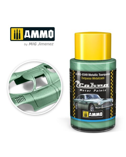 AMIG0349 Metallic Tourquoise - Cobra Motor paint Ammo of Mig 30ml atossico