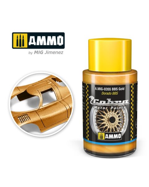 AMIG0355 BBS GOLD  - Cobra Motor paint Ammo of Mig 30ml atossico