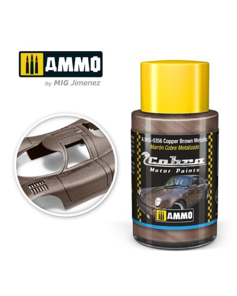 AMIG0356 Copper Brown Metallic - Cobra Motor paint Ammo of Mig 30ml atossico