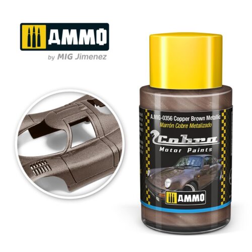 AMIG0356 Copper Brown Metallic – Cobra Motor paint Ammo of Mig 30ml atossico