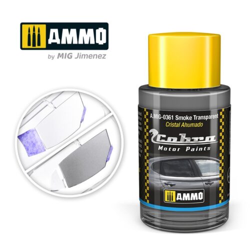 AMIG0361 Smoke transparent – Cobra Motor paint Ammo of Mig 30ml atossico