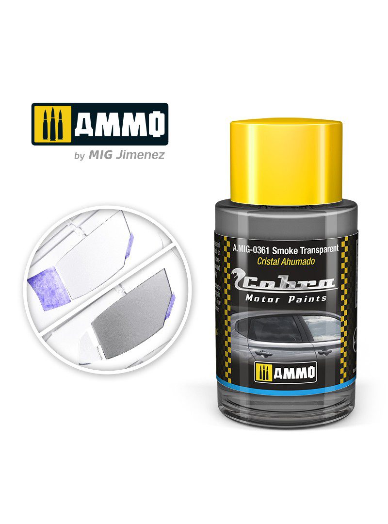 AMIG0361 Smoke transparent - Cobra Motor paint Ammo of Mig 30ml atossico