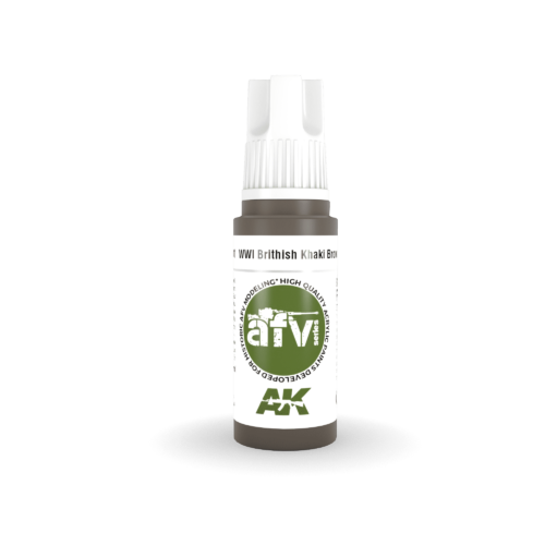 AK11301 3RD. AFV SERIES – WWI BRITISH KHAKI BROWN BASE – 17ml colore acrilico per modellismo