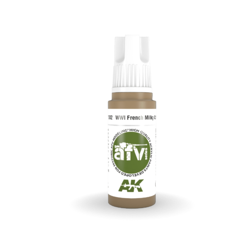 AK11302 3RD. AFV SERIES – WWI FRENCH MILKY COFFEE – F.S. 23448 17ml colore acrilico per modellismo