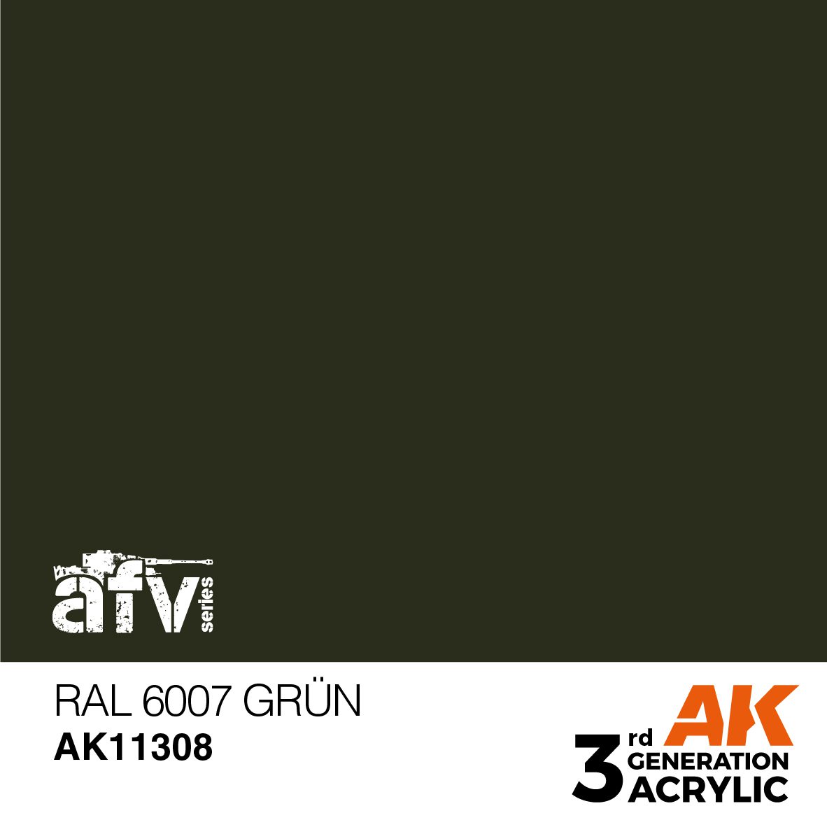 AK11308 3RD. AFV SERIES - GRÜN - 17ml colore acrilico per modellismo - immagine 2