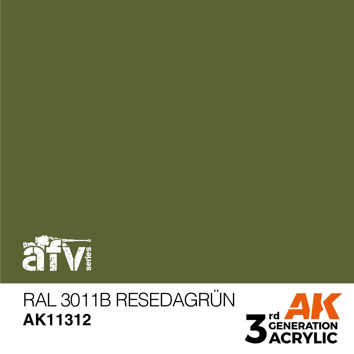 AK11312 3RD. AFV SERIES - RESEDAGRÜN - 17ml colore acrilico per modellismo - immagine 2