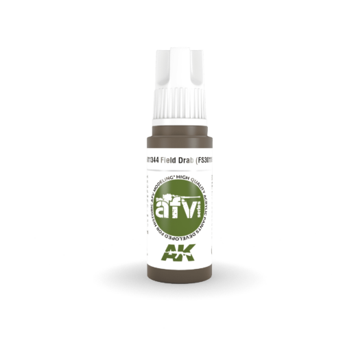 AK11344 3RD. AFV SERIES – FIELD DRAB – F.S. 30118 17ml colore acrilico per modellismo