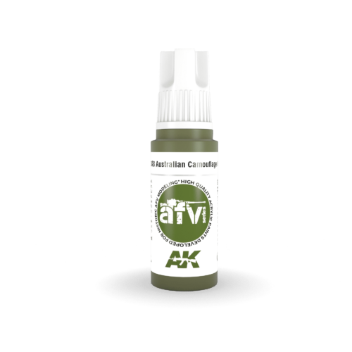 AK11348 3RD. AFV SERIES – AUSTRALIAN CAMOUFLAGE GREEN – F.S. 34088 17ml colore acrilico per modellismo