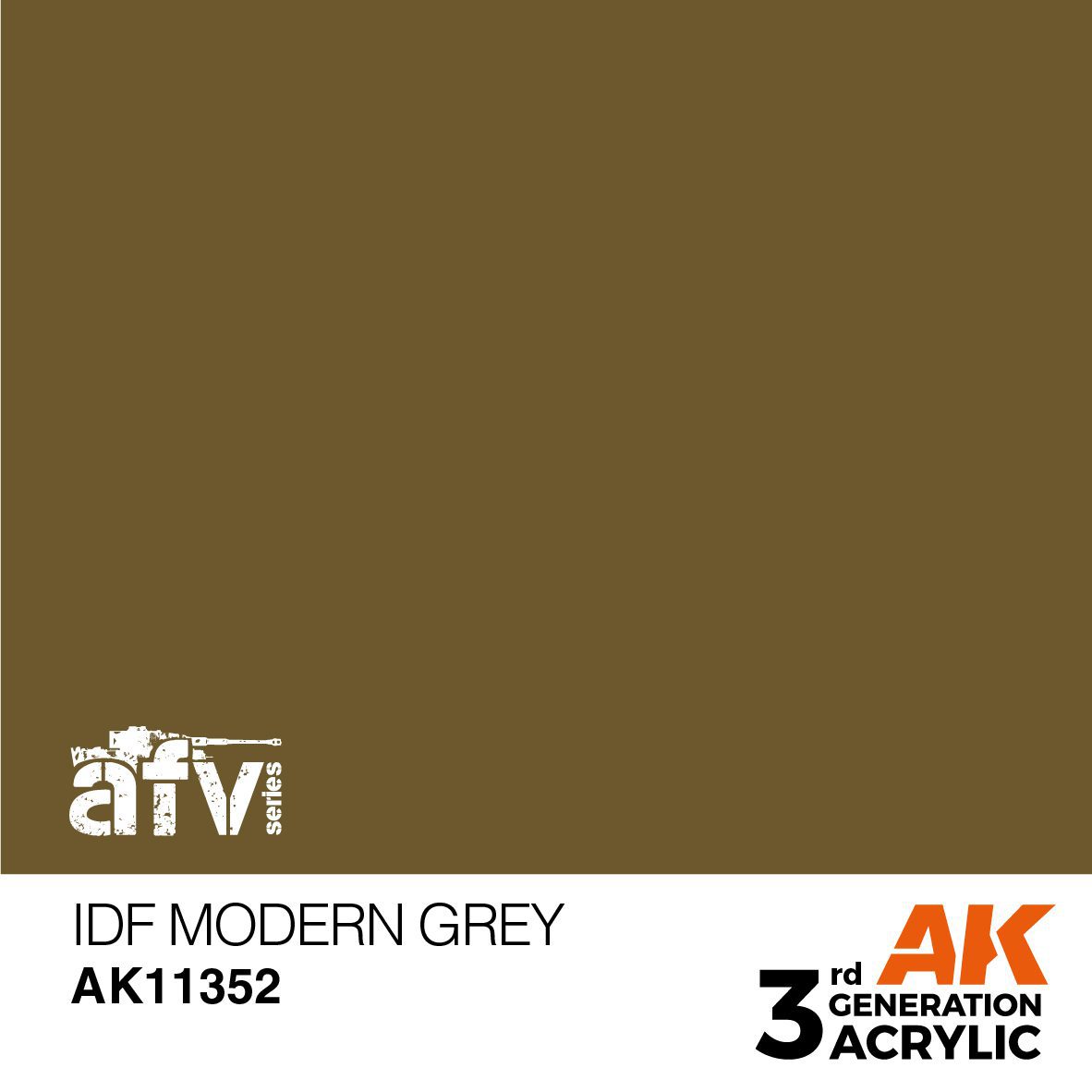 AK11352 3RD. AFV SERIES - IDF MODERN GREY - 17ml colore acrilico per modellismo - immagine 2