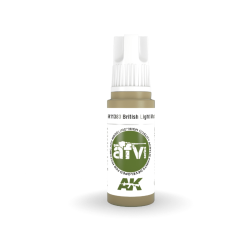 AK11383 3RD. AFV SERIES – BRITISH LIGHT MUD – 17ml colore acrilico per modellismo
