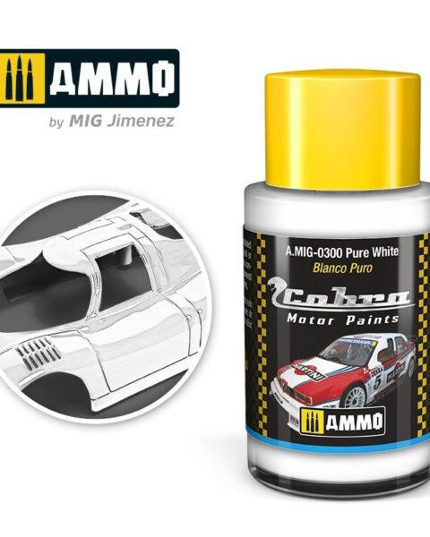 AMIG0300 Pure White  - Cobra Motor paint Ammo of Mig 30ml atossico