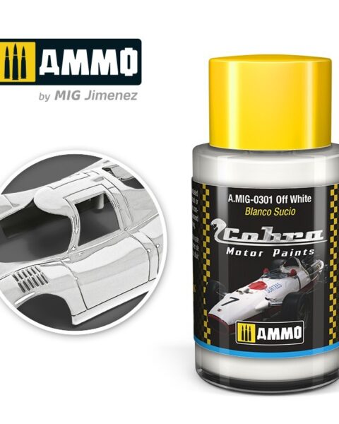 AMIG0301 Off White  - Cobra Motor paint Ammo of Mig 30ml atossico