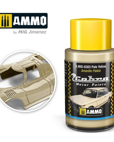 AMIG0303 Pale Yellow  - Cobra Motor paint Ammo of Mig 30ml atossico