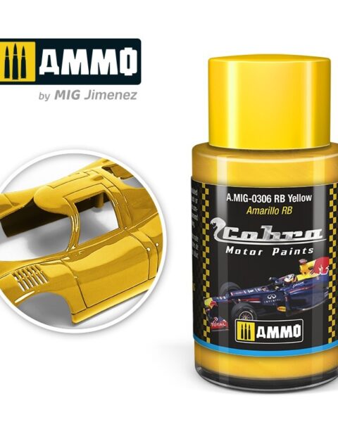 AMIG0306 RB Yellow  - Cobra Motor paint Ammo of Mig 30ml atossico