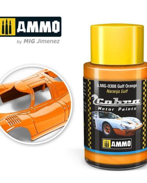 AMIG0308 Gulf Orange  - Cobra Motor paint Ammo of Mig 30ml atossico