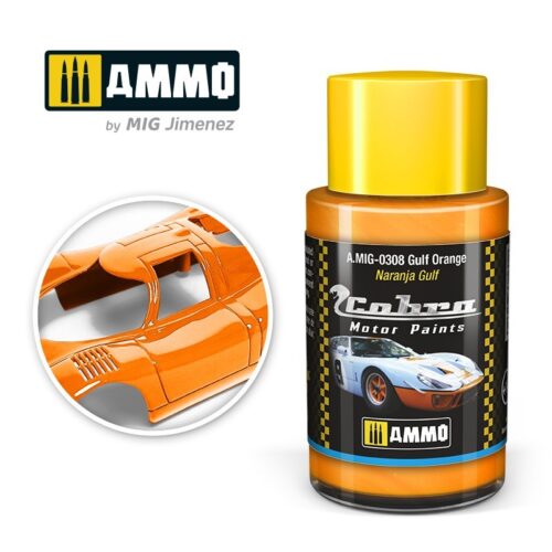 AMIG0308 Gulf Orange  – Cobra Motor paint Ammo of Mig 30ml atossico