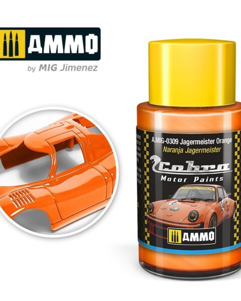 AMIG0309 Jagermeister Orange  - Cobra Motor paint Ammo of Mig 30ml atossico