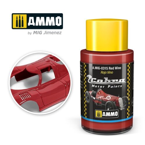 AMIG0315 Red Wine  – Cobra Motor paint Ammo of Mig 30ml atossico