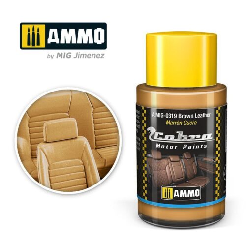 AMIG0319 Brown Leather – Cobra Motor paint Ammo of Mig 30ml atossico