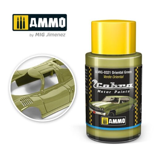AMIG0321 Oriental Green – Cobra Motor paint Ammo of Mig 30ml atossico