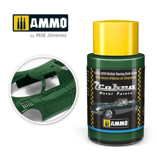 AMIG0324 British Racing Dark Green – Cobra Motor paint Ammo of Mig 30ml atossico
