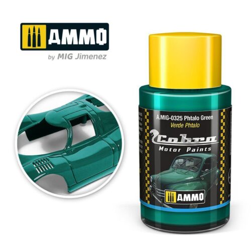 AMIG0325 Phtalo Green – Cobra Motor paint Ammo of Mig 30ml atossico