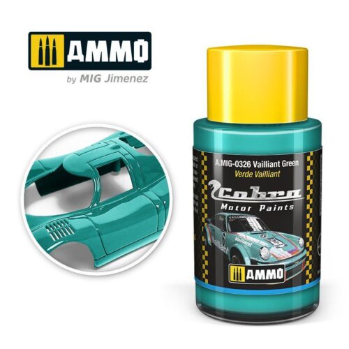 AMIG0326 Motor Vailliant Green – Cobra Motor paint Ammo of Mig 30ml atossico