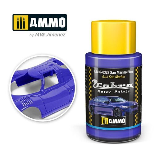 AMIG0328 San Marino Blue – Cobra Motor paint Ammo of Mig 30ml atossico