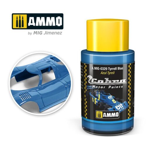 AMIG0329 Tyrrell Blue – Cobra Motor paint Ammo of Mig 30ml atossico