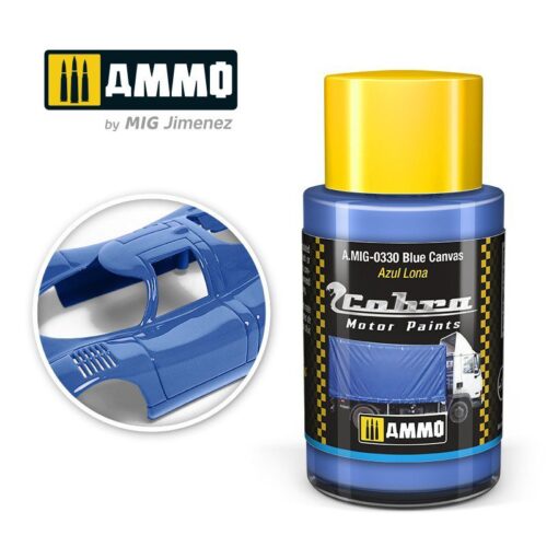 AMIG0330 Blue Canvas – Cobra Motor paint Ammo of Mig 30ml atossico