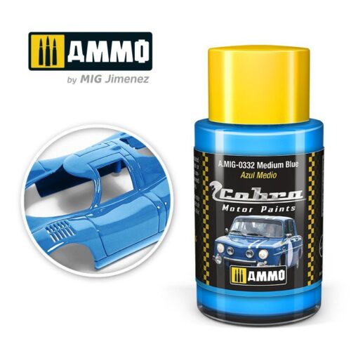 AMIG0332 Medium Blue – Cobra Motor paint Ammo of Mig 30ml atossico