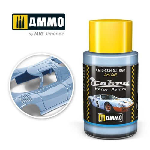 AMIG0334 Gulf Blue – Cobra Motor paint Ammo of Mig 30ml atossico