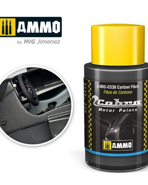 AMIG0339 Carbon Fibre - Cobra Motor paint Ammo of Mig 30ml atossico