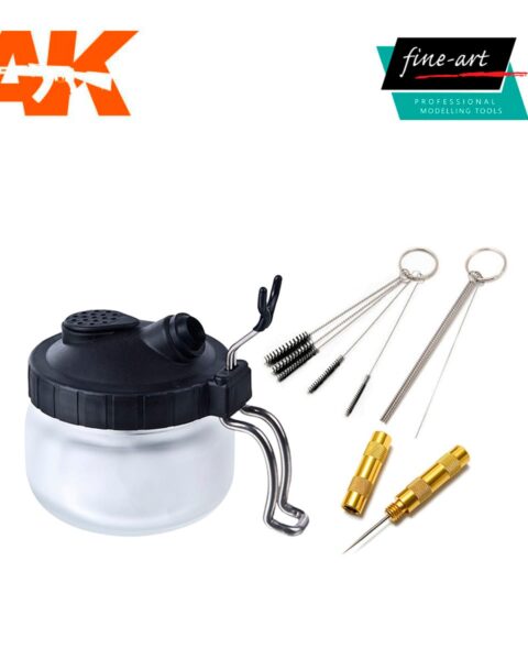 SET STAZIONE DI PULIZIA PER AEROGRAFO FINE-ART FA-614