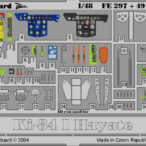 Eduard  Ki-84 I Hayate scala 1:48 HASEGAWA FE297