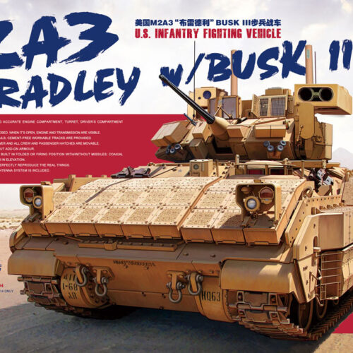 U.S. INFANTRY FIGHTING VEHICLE M2A3 BRADLEY W/BUSK III scala 1:35 MENG SS-004