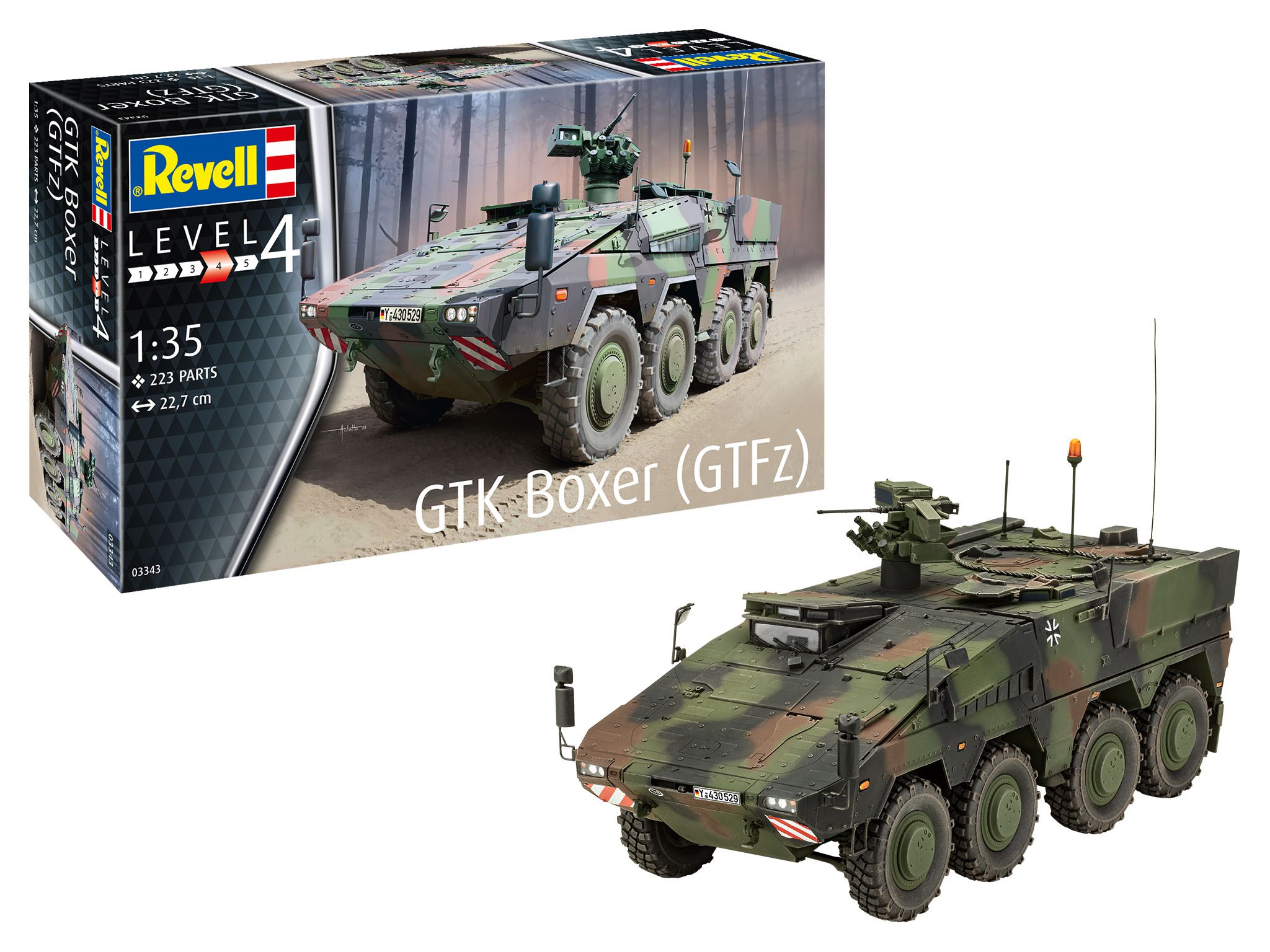 03343 GTK Boxer GTFz scala 1:35 Revell + COLLA OMAGGIO