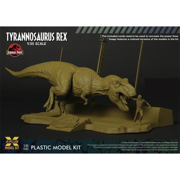 T-Rex chasing Malcolm scala 1:35 X-PLUS XPL411-200130T - immagine 4