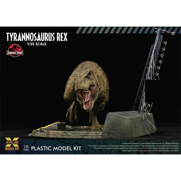 T-Rex chasing Malcolm scala 1:35 X-PLUS XPL411-200130T - immagine 5