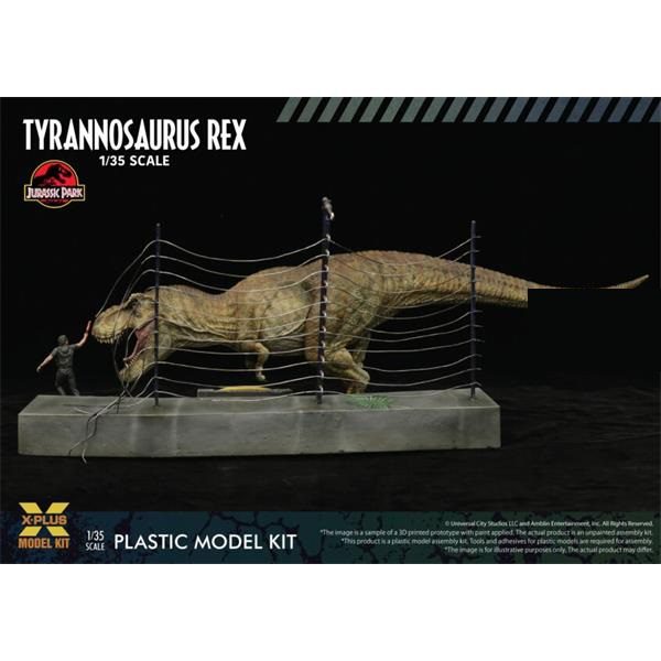 T-Rex chasing Malcolm scala 1:35 X-PLUS XPL411-200130T - immagine 6
