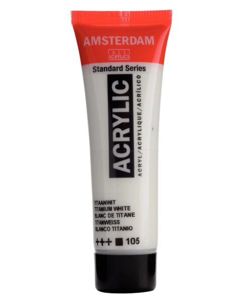 105 BIANCO TITANIO ROYAL TALENS Colore Acrilico Amsterdam 20ml.