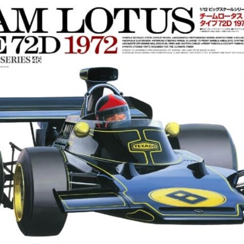 12046 TAMIYA Team Lotus Type 72D 1972 w/Photo Etched Parts Kit Montaggio scala 1:12 + COLLA OMAGGIO