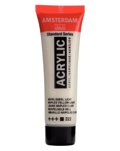 222 NAPLES YELLOW LIGHT - ROYAL TALENS Colore Acrilico Amsterdam 20ml.